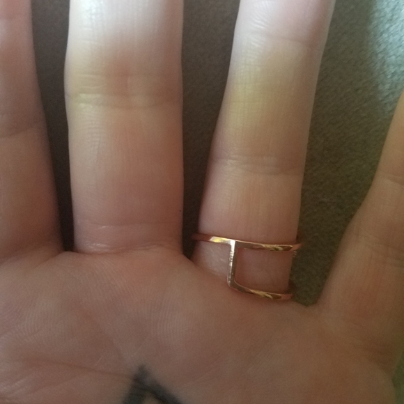 Open Rose Gold Micro Pave CZ Butterfly Ring - Picture 5 of 5